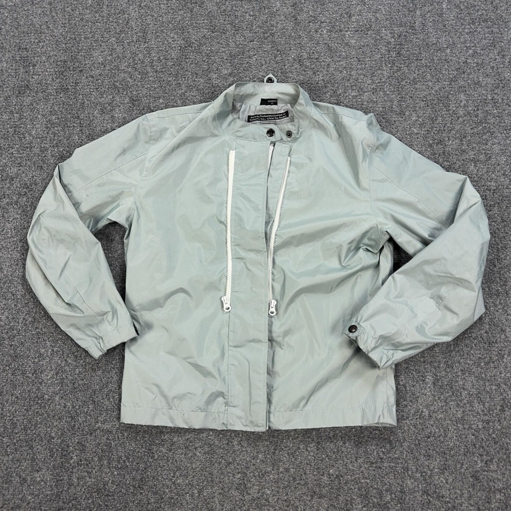Joe Rocket Jacket Womens Small Gray Lightweight Motorcycle Zip Snap Short